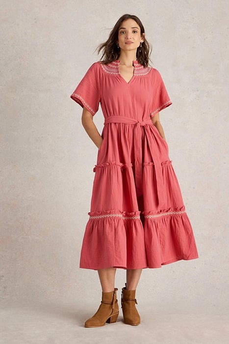 CORALIE DOUBLE CLOTH DRE PINK 1