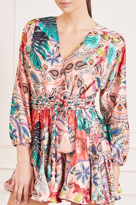 MAYA SURPLICE DRESS AMAZONIA DAYDREAM 4