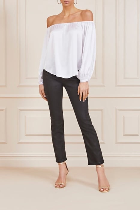 CANDICE OFF SHOULDER TRUE WHITE BLOUSE 3