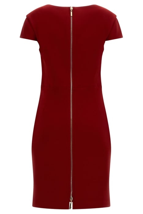 POLLY PENCIL DRESS LACQUER RED 4