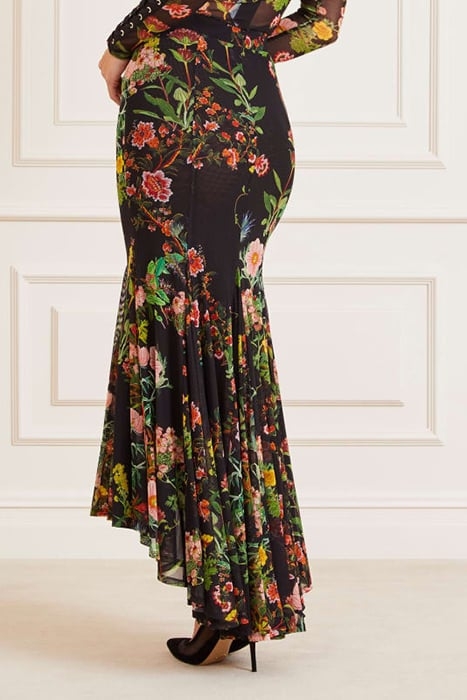 LEWIS MESH SKIRT BLACK BEAUTY PRINT 2