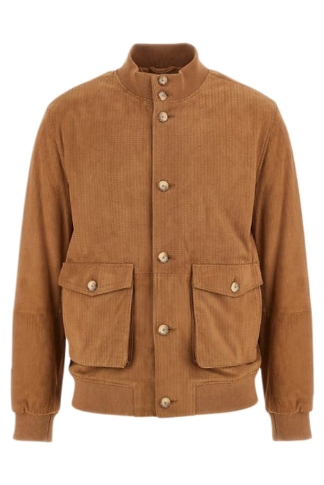 SUEDE JACKET TALL BOOTS LIGHT BROWN 4