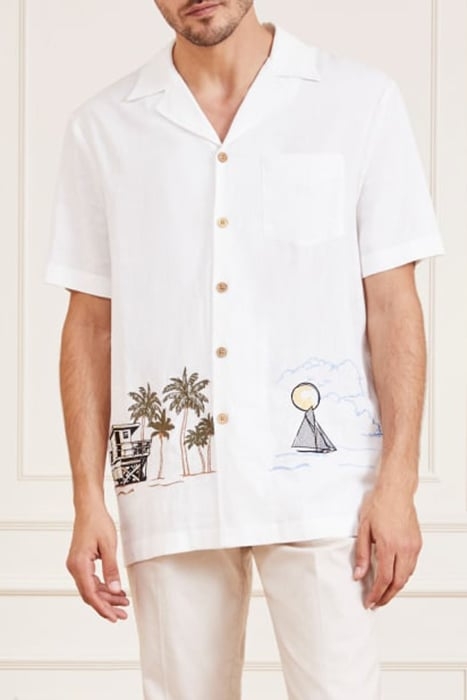 BILLY BOWLING SHIRT SALT CASUAL WHITE 1