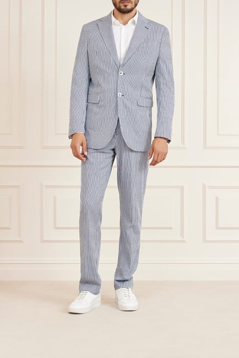 ROGER CLASSIC CHINO SMART BLUE AND WHITE 3