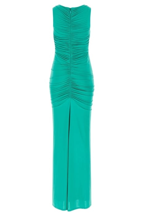 LIVVIE MAXI DRESS POMPOM GREEN 4