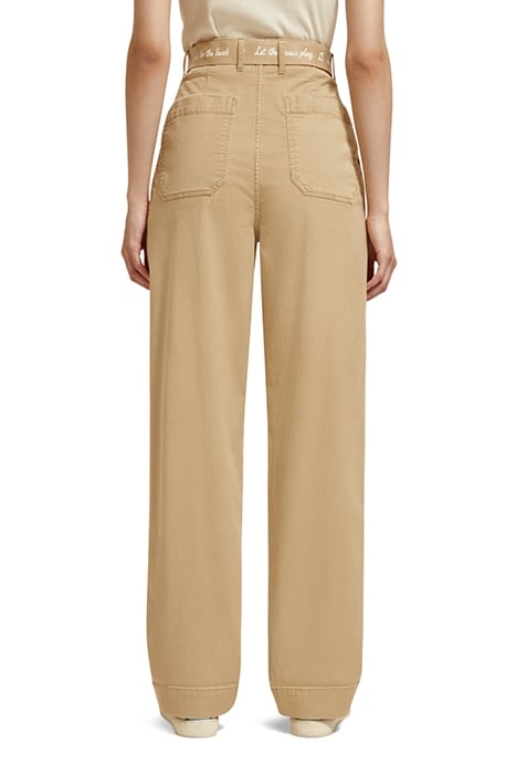 FAYE - HIGH RISE RELAXED TAPERED LEG PAPER BAG UTILITY PANTS 2