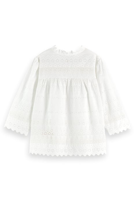 BRODERIE ANGLAISE TOP OFF WHITE 5