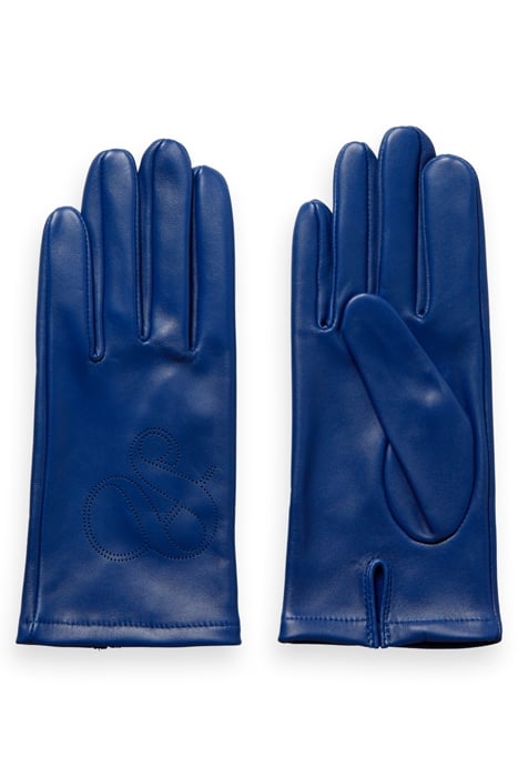 PERFORATED LOGO GLOVES DUTCH BLUE 1