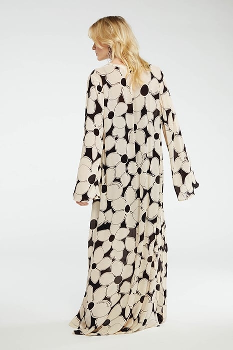 GISELLE DRESS CREME BRULEE/BLACK 2