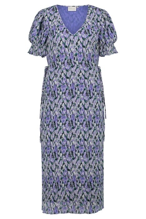 PAULINE DRESS POPPY PURPLE/CREAM W 3