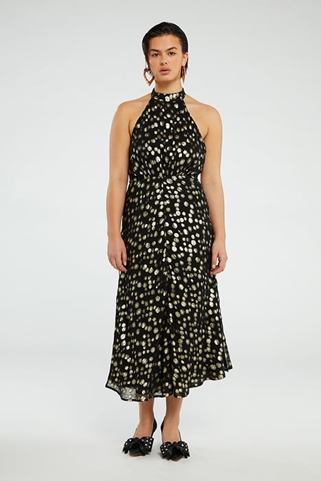 TANYA DRESS BLACK/GOLD 1