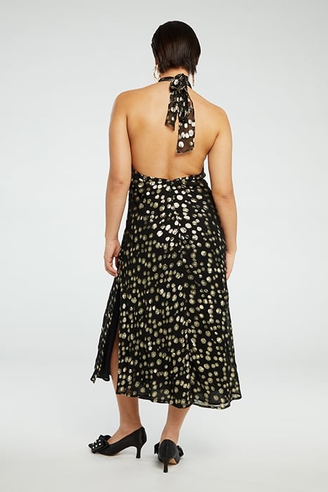 TANYA DRESS BLACK/GOLD 2