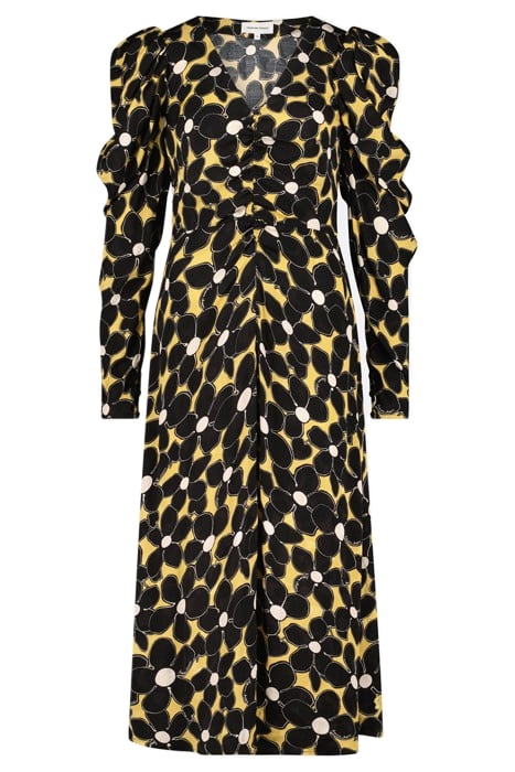 VERA DRESS DIJON YELLOW/BLACK 3