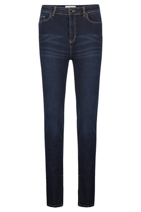 EVA SLIM SPLIT DARK MEDIUM DENIM 3