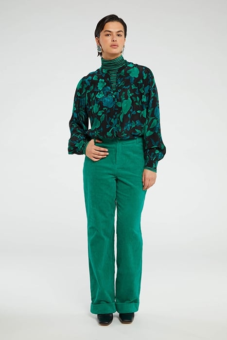 RESA BLOUSE BRIGHT TEAL/TASTY TE 2
