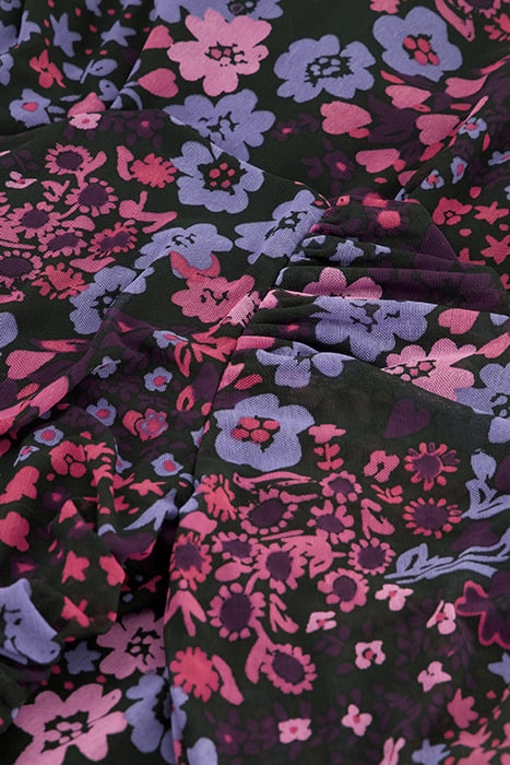 BELLA DRESS BLACK/BUBBLE GUM PIN 5