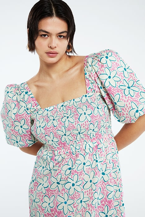 CARLA DRESS CREAM WHITE/BUBBLE G 5