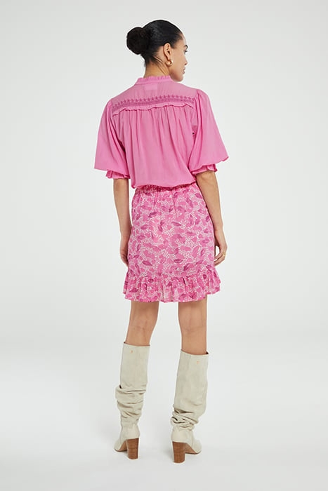 LULU SKIRT BUBBLE GUM PINK/CREA 2