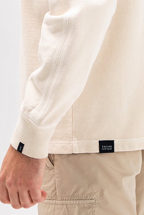 ALOIS HALF ZIP SWEAT BEIGE GREY 6