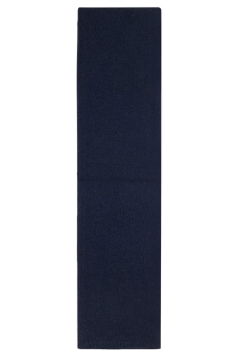 MARCUS BRUSHED WOOL SCARF NAVY 1