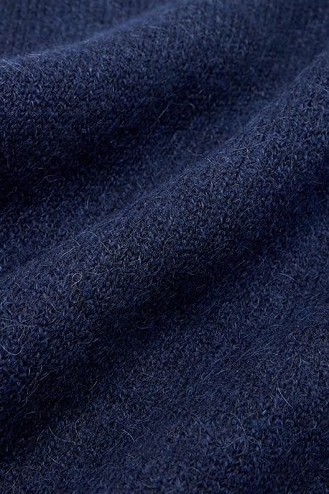 MARCUS BRUSHED WOOL SCARF NAVY 2