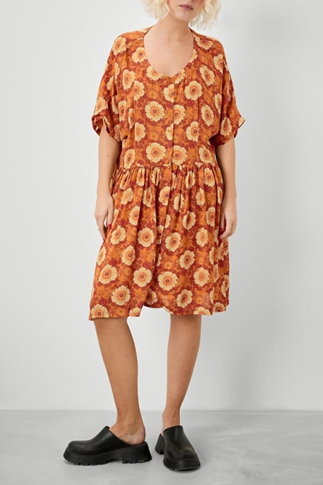 OVERSIZED PRINTED MIDI DRESS ANEMONE RETRO 3