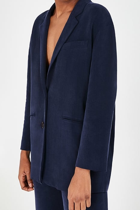 STRAIGHT MID-LENGTH BLAZER NAVY 3
