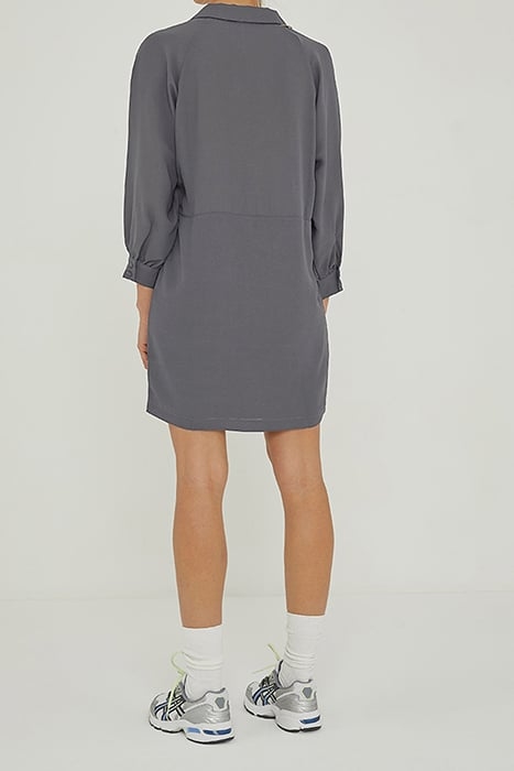 FITTED DRESS WITH 3/4-LENGTH SLEEVES ZINC 2