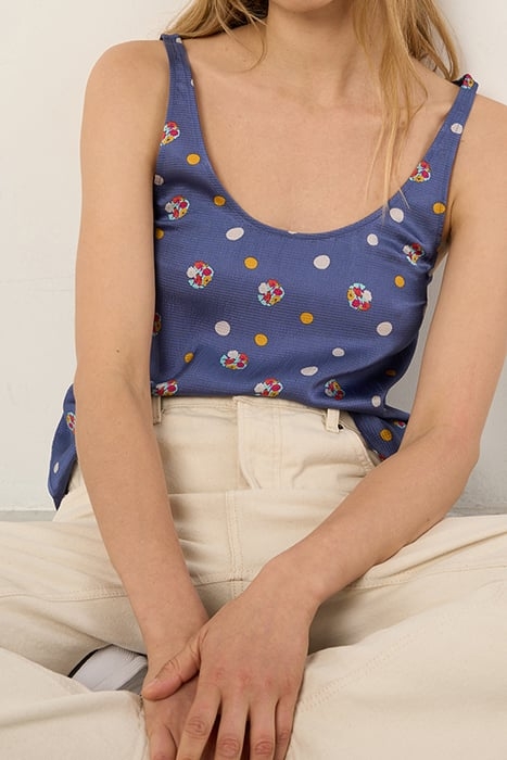 THIN STRAPE U COLLAR SHORT TANK TOP NICOLE 5