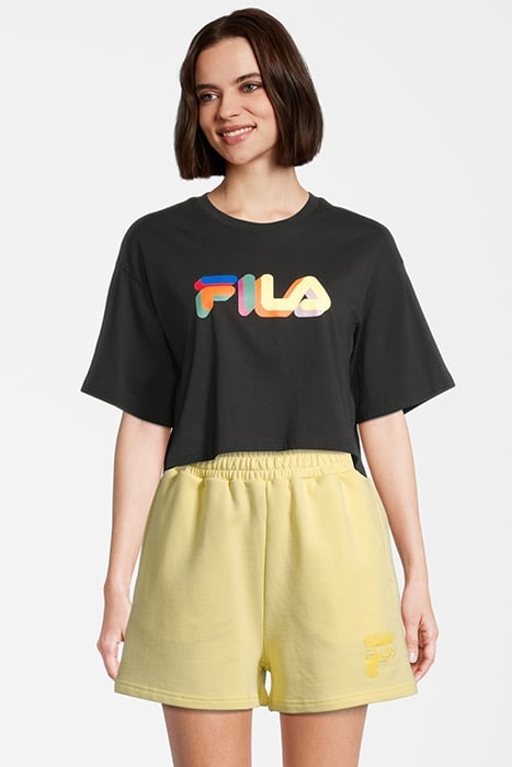 BEUNA CROPPED GRAPHIC TEE BLACK 1