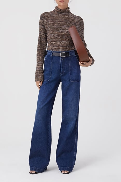 RIB TURTLENECK KNITS BLUE HEATHER 5