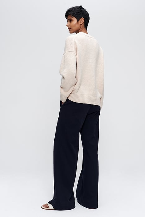 COTTON WOOL BOXY PULLOVER SIMPLY TAUPE 2