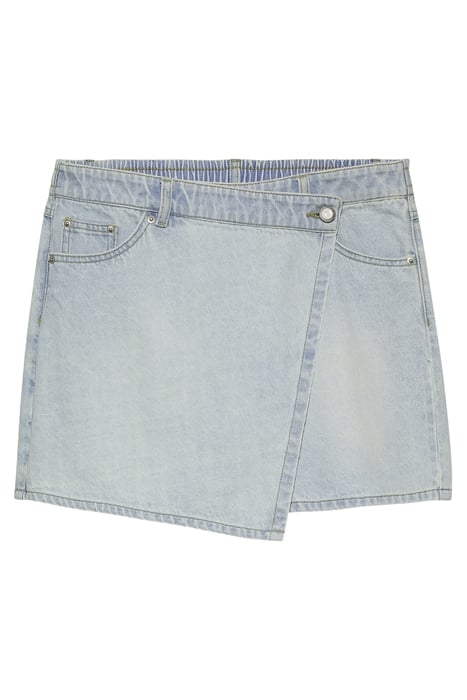 DENIM WRAP SHORTS WASHED BLUE 4
