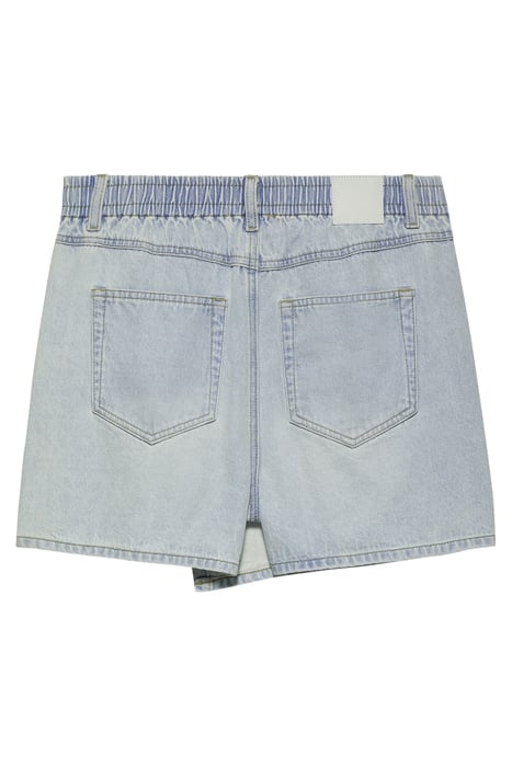 DENIM WRAP SHORTS WASHED BLUE 5