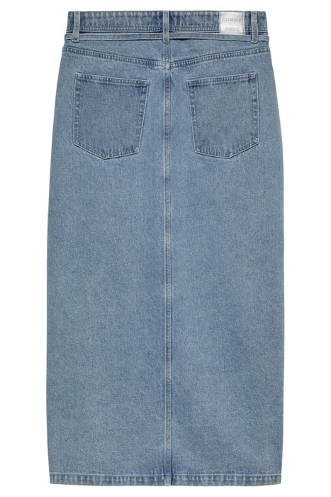 BUTTON UP DENIM SKIRT STARLIGHT BLUE 4