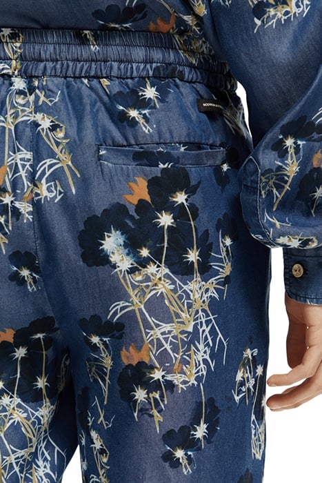 RELAXED-FIT ALLOVER PRINTED PLEATED SHORTS COMBO A 7