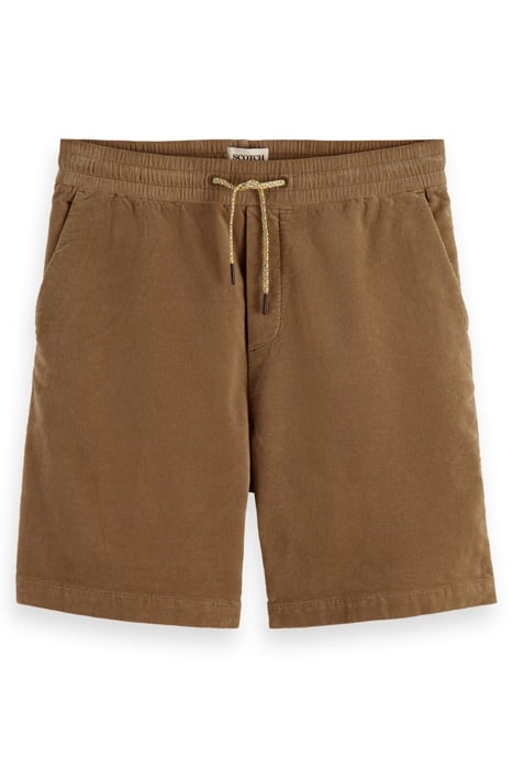 RELAXED-FIT SOFT CORDUROY SHORTS KHAKI 4