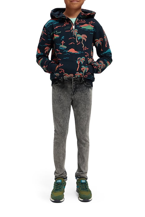 BOYS COTTON IN CONVERSION RELAXED-FIT ALL-OVER PRINTED HOODI 3