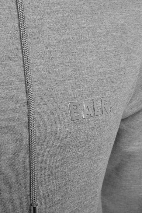 BALR. Q-SERIES STRAIGHT ZIPPED HOODIE DK GREY HEATHER 3