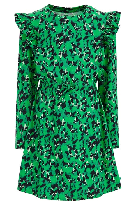 DRESS MID LENGTH BRIGHT GREEN 3
