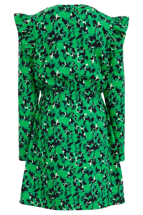 DRESS MID LENGTH BRIGHT GREEN 4