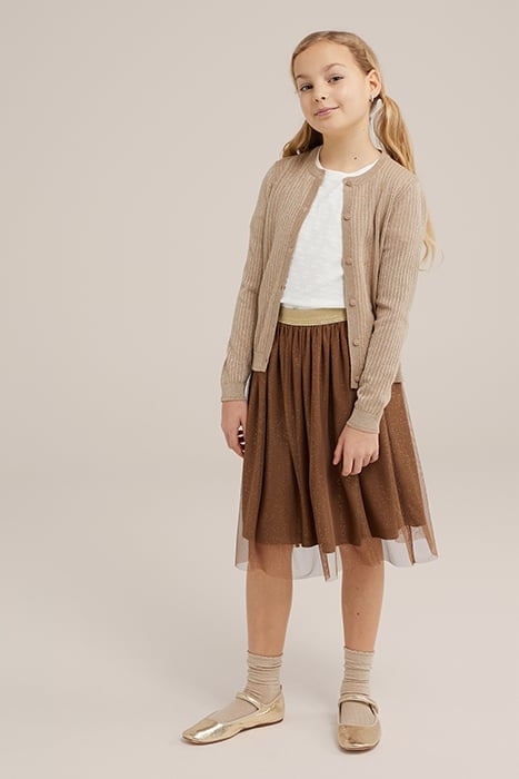 KNITTED CARDIGAN GOLD 2