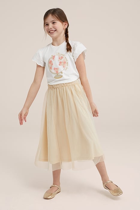 SKIRT MAXI LENGTH GOLD 2