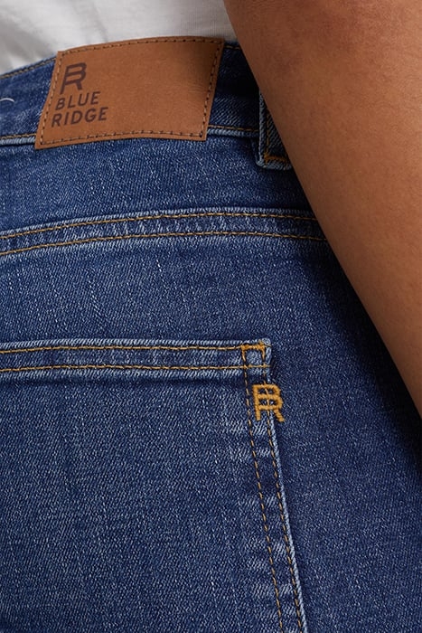 5-POCKET MID WAIST DARK BLUE 6