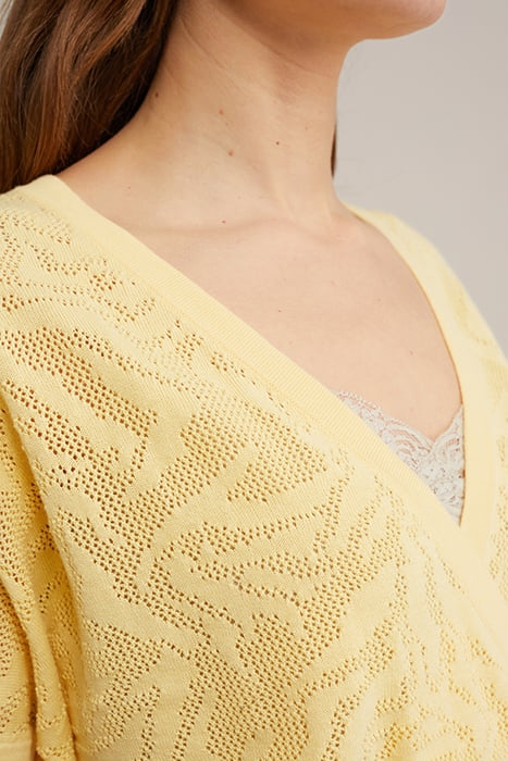 KNITTED PULLOVER LIGHT YELLOW 6