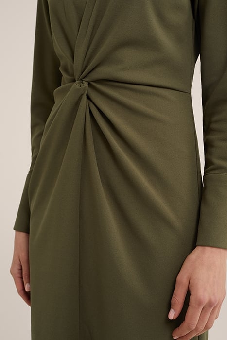 DRESS MIDI ARMY GREEN 5