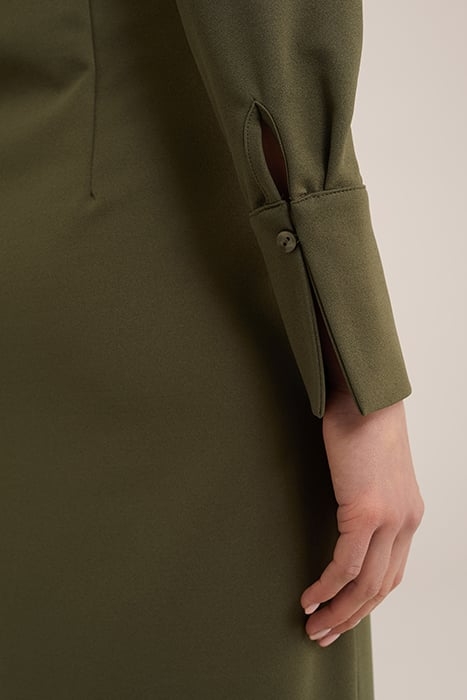 DRESS MIDI ARMY GREEN 6