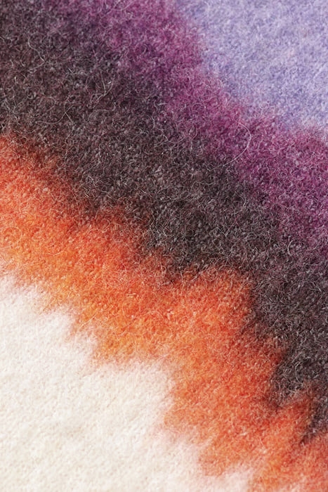 FUZZY COLOURBLOCK PULLOVER PURPLE OFFWHITE GRADIENT 8