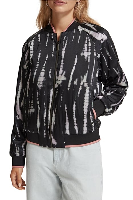 REVERSIBLE PRINTED BOMBER TIE DYE ROPE 1