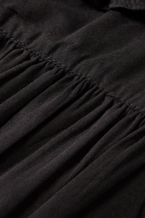 WRAP TOP WITH RUFFLE DETAIL EVENING BLACK 7